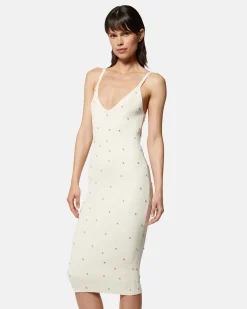 Midi dress in coast jersey with rhinestones