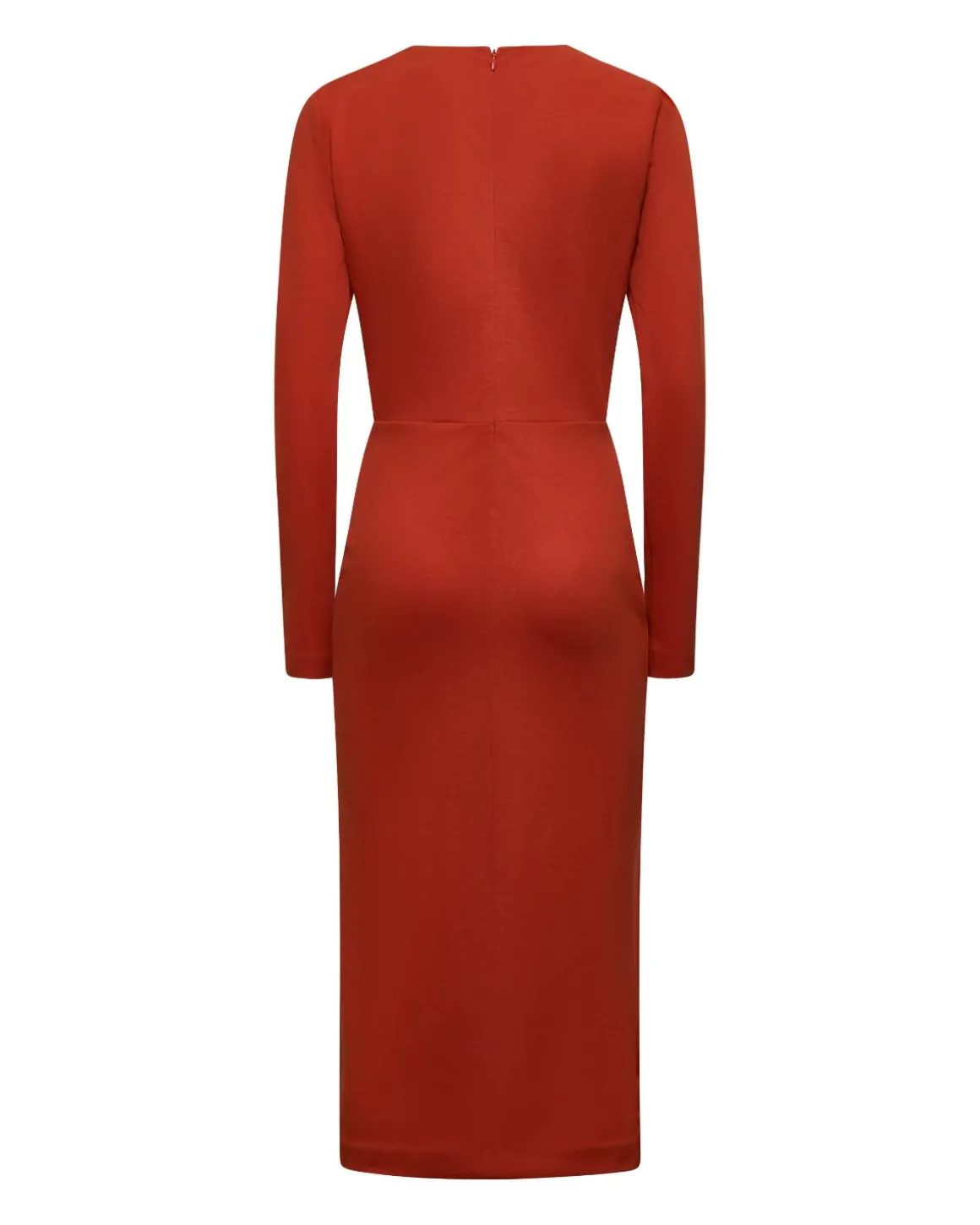 Midi dress with ruffled detail