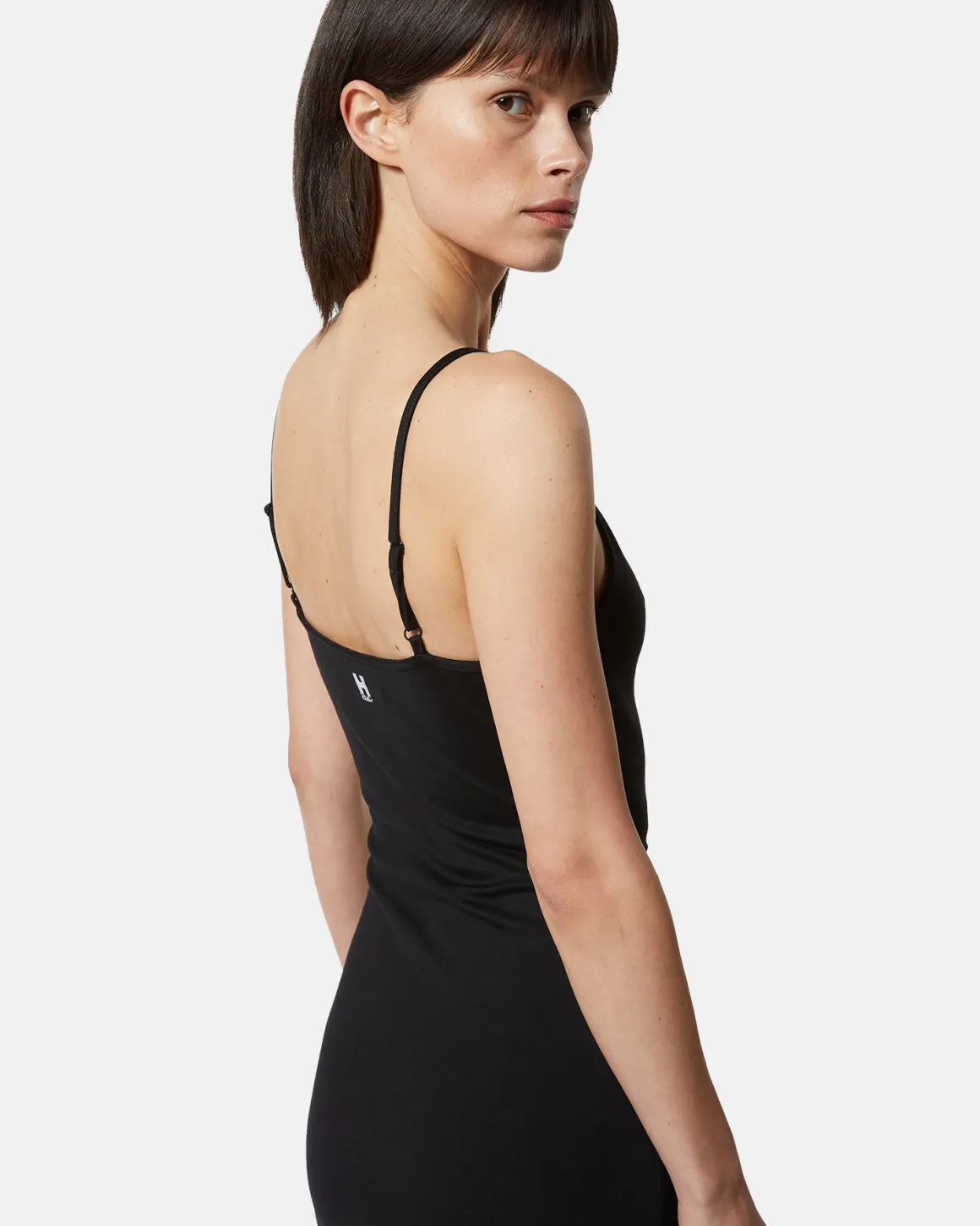 Midi dress with thin straps