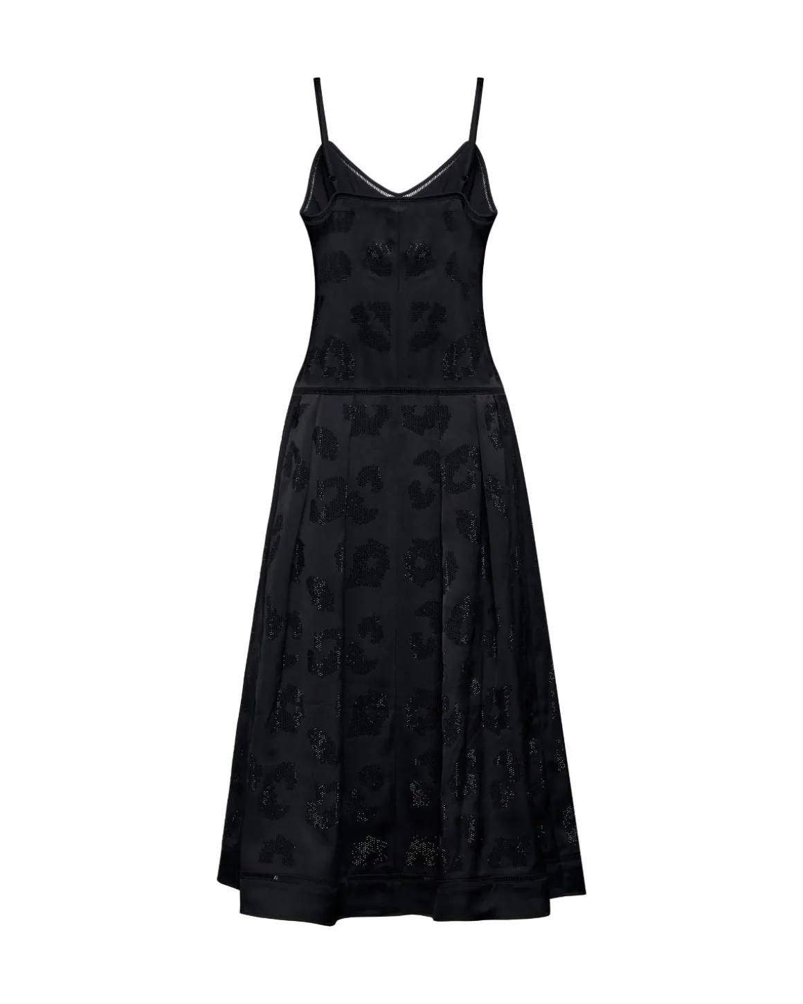 Midi dress with thin straps
