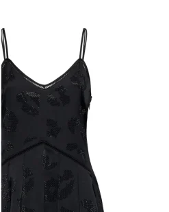 Midi dress with thin straps