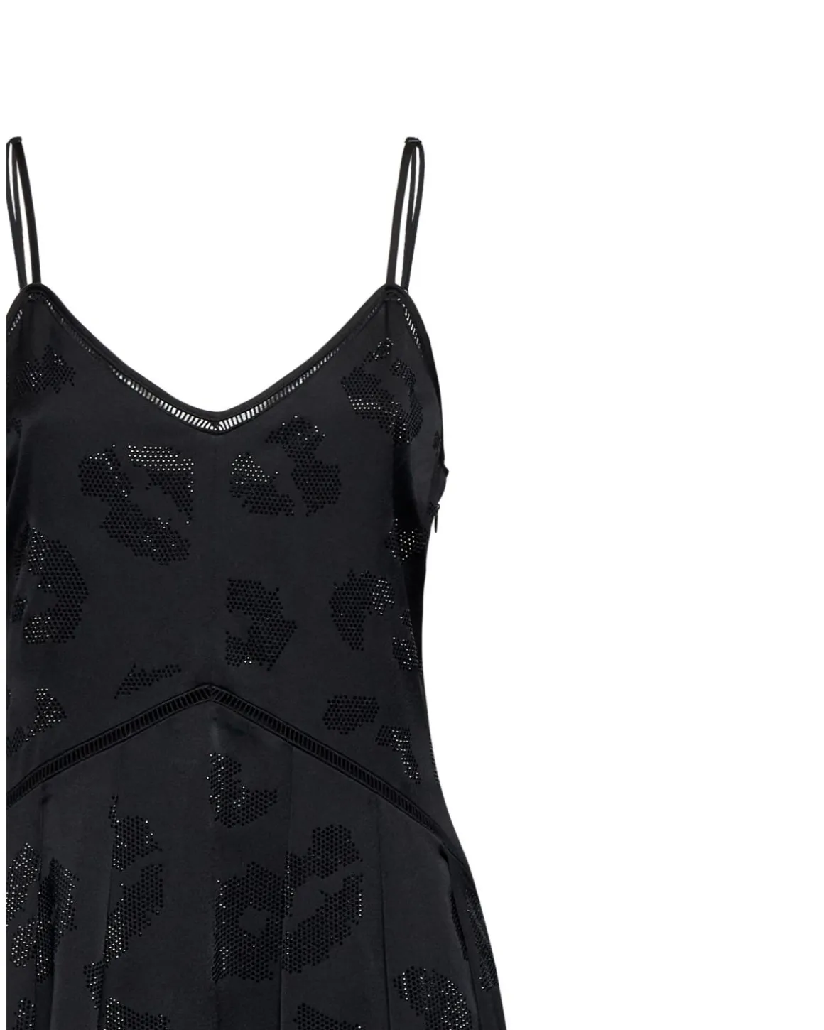 Midi dress with thin straps