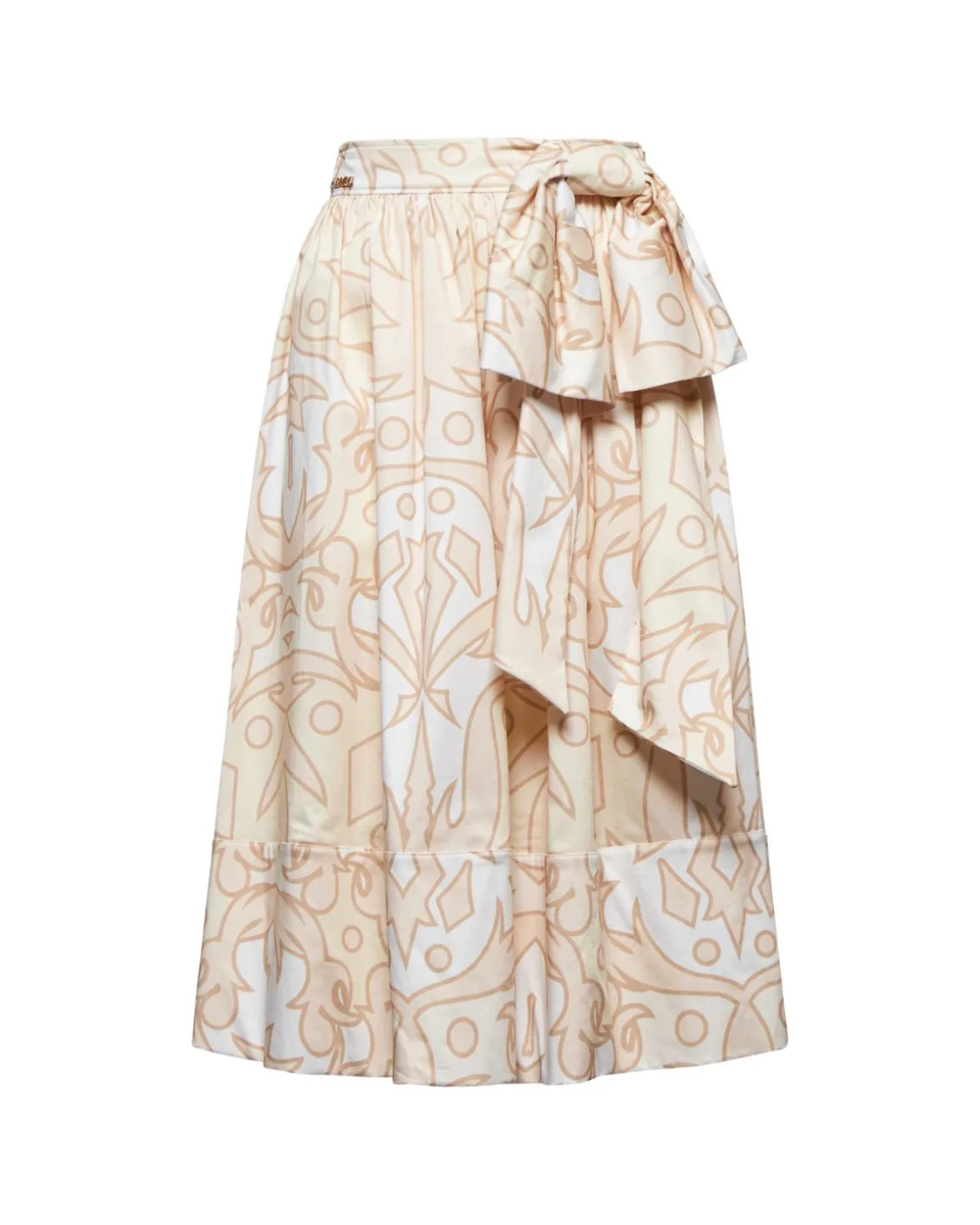 Midi skirt with geometric printing