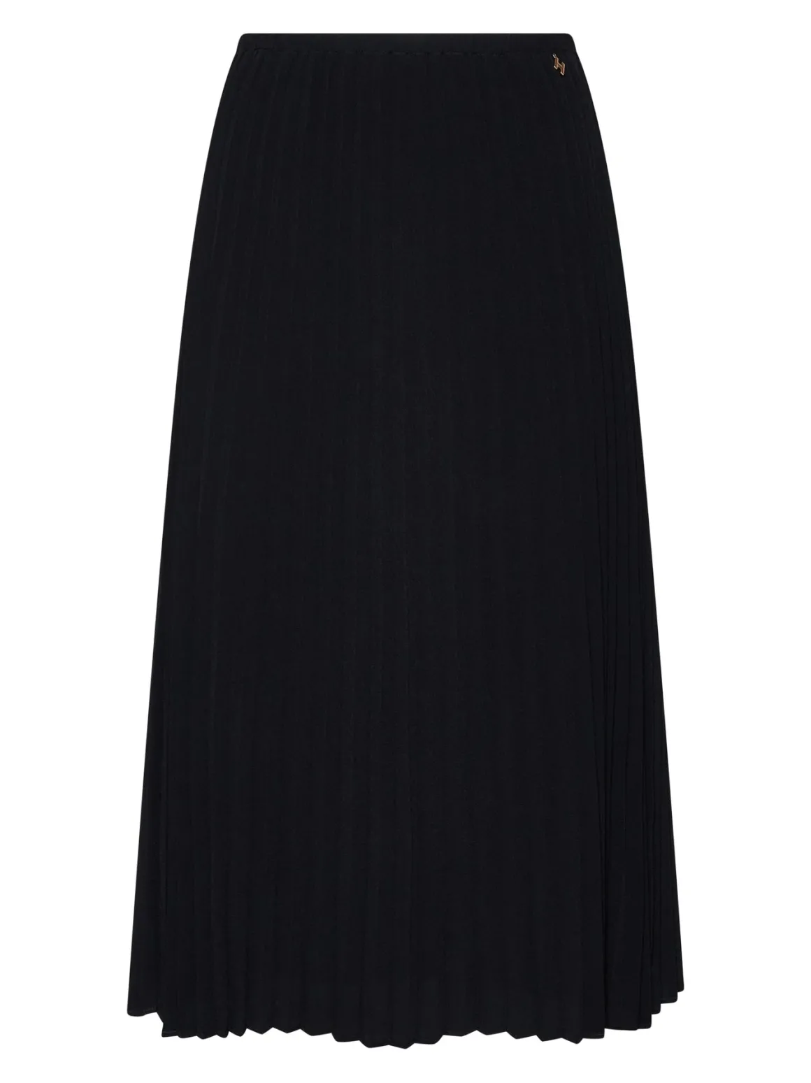 Midi skirt with pleated workmanship and structured design