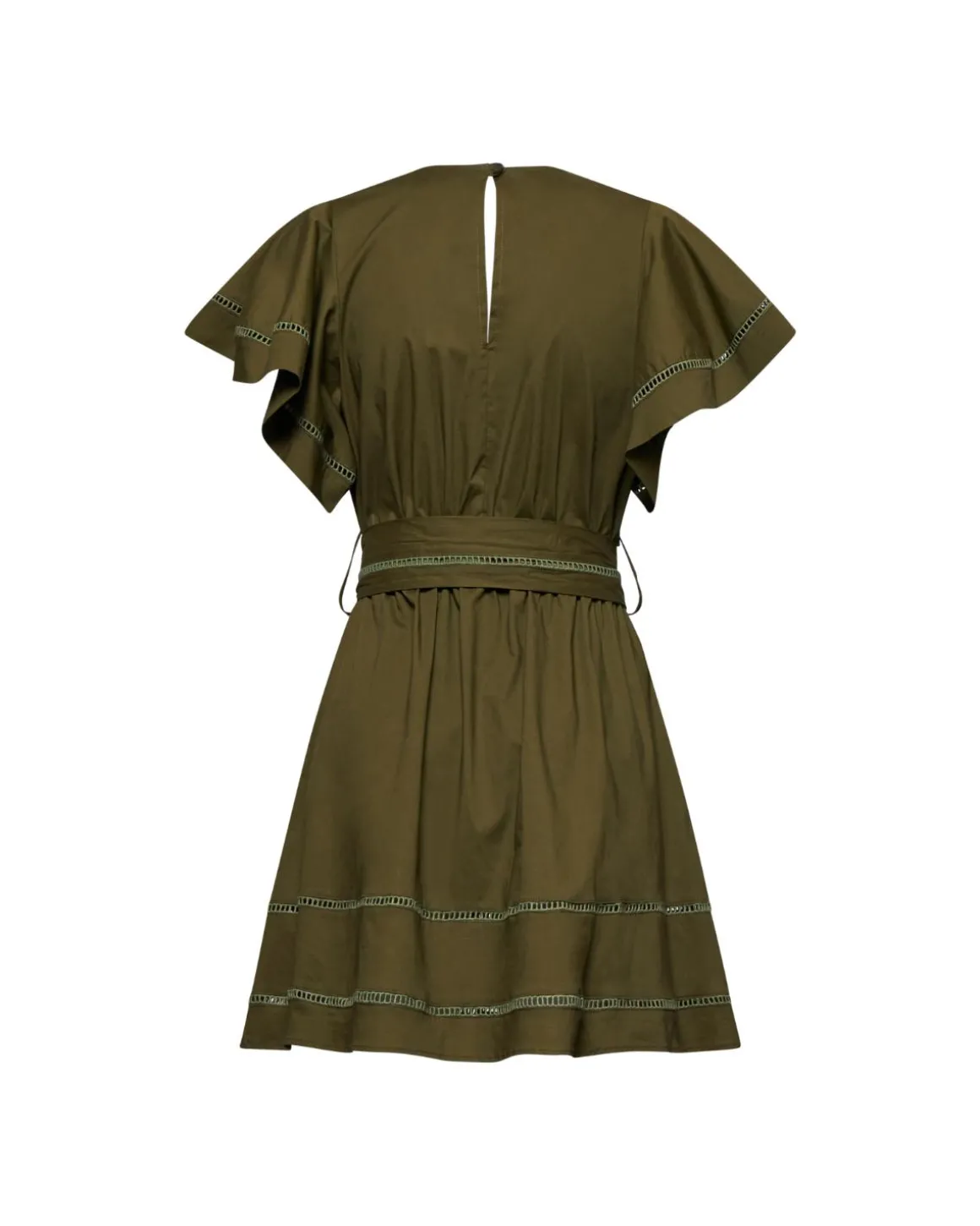 Mini dress with bow belt