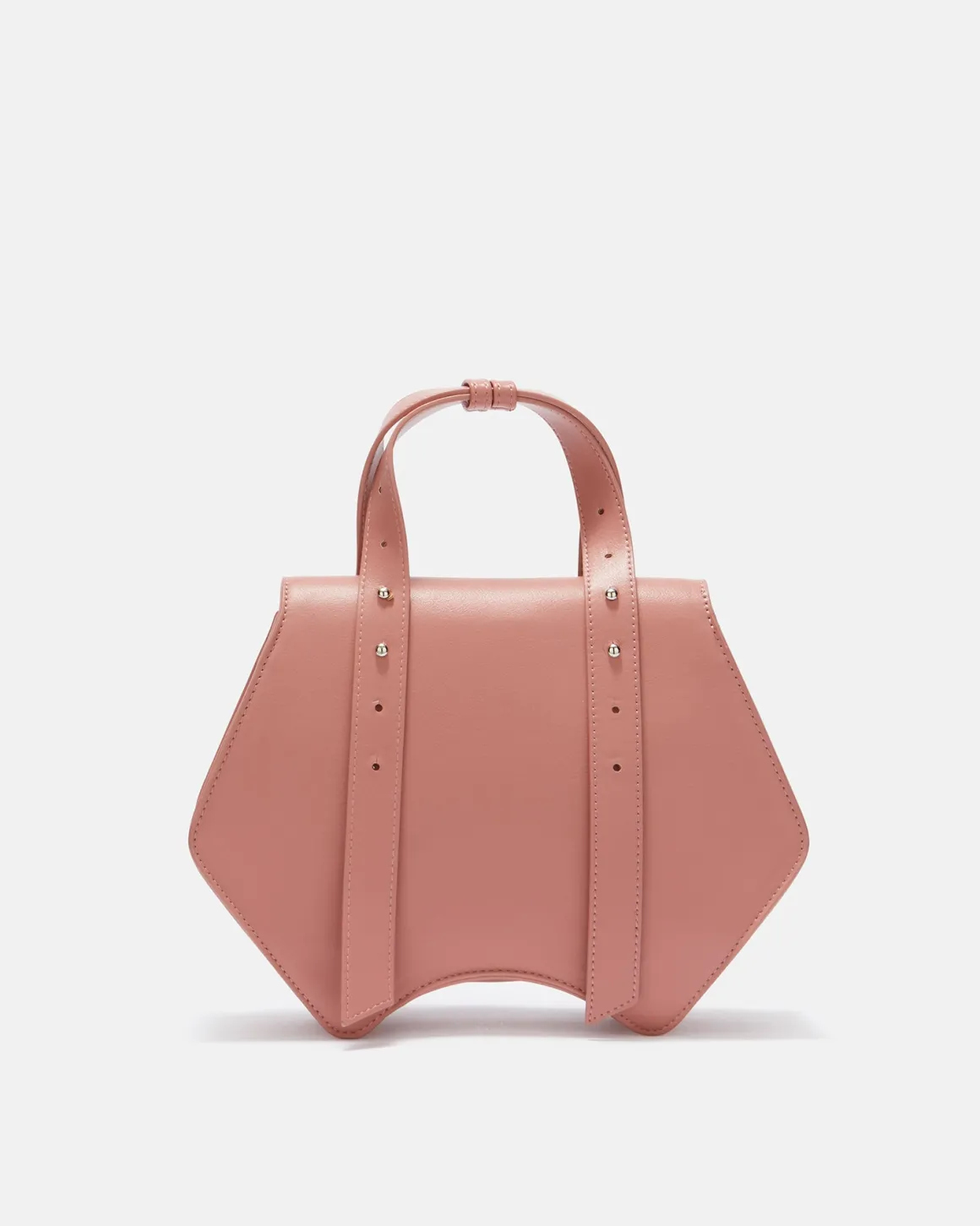 Mini geometric bag with metal details
