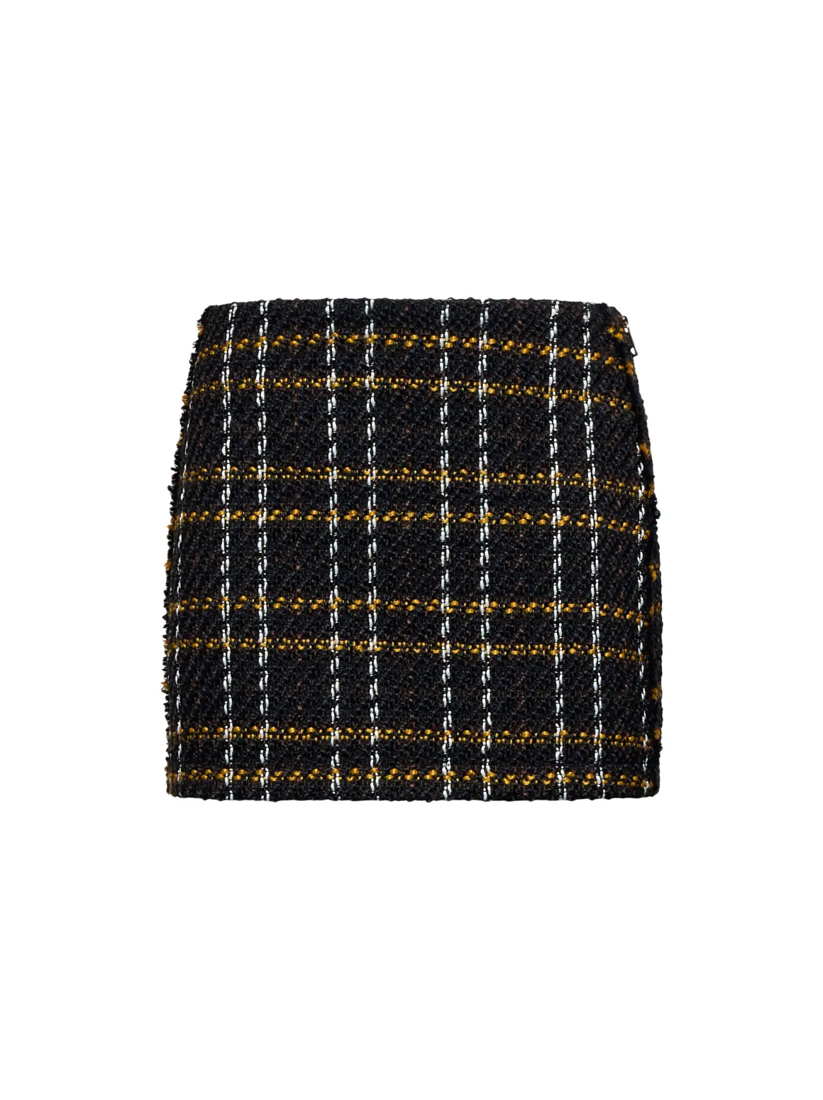 Mini skirt with check pattern
