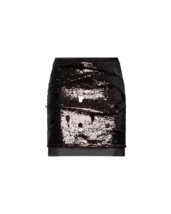 Mini skirt with sequins