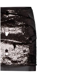 Mini skirt with sequins