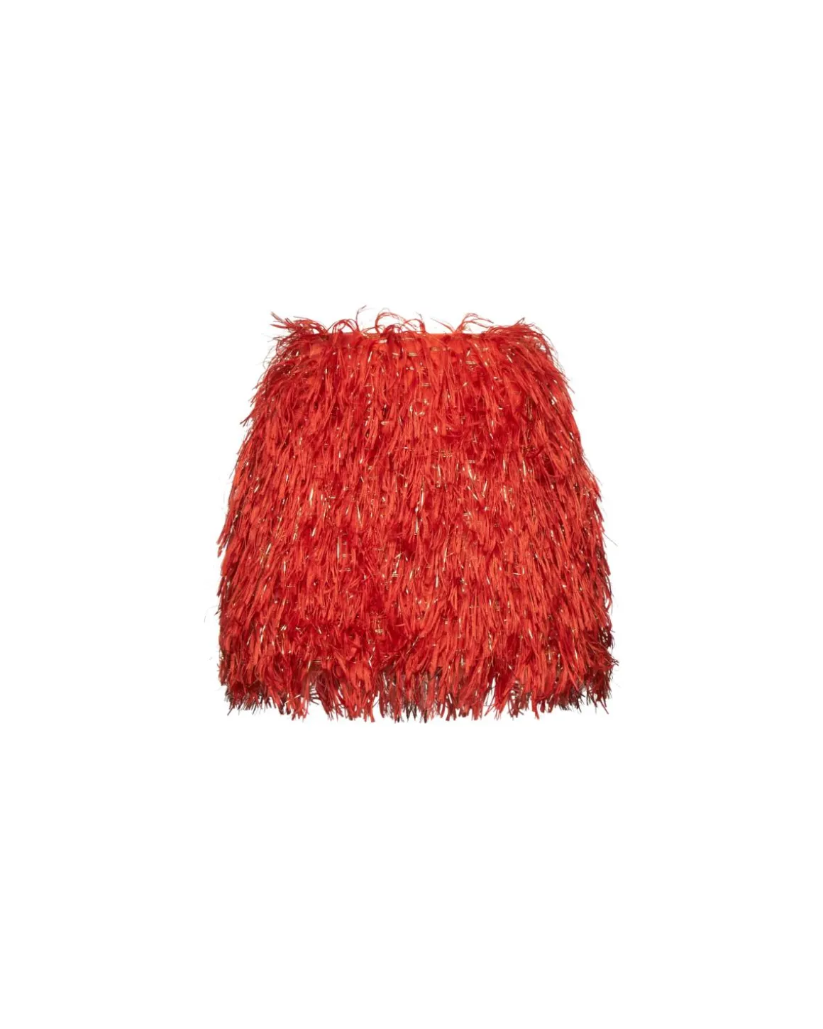 Miniskirt with sequin fringes