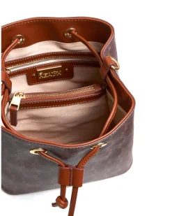 Monogram print shoulder bag