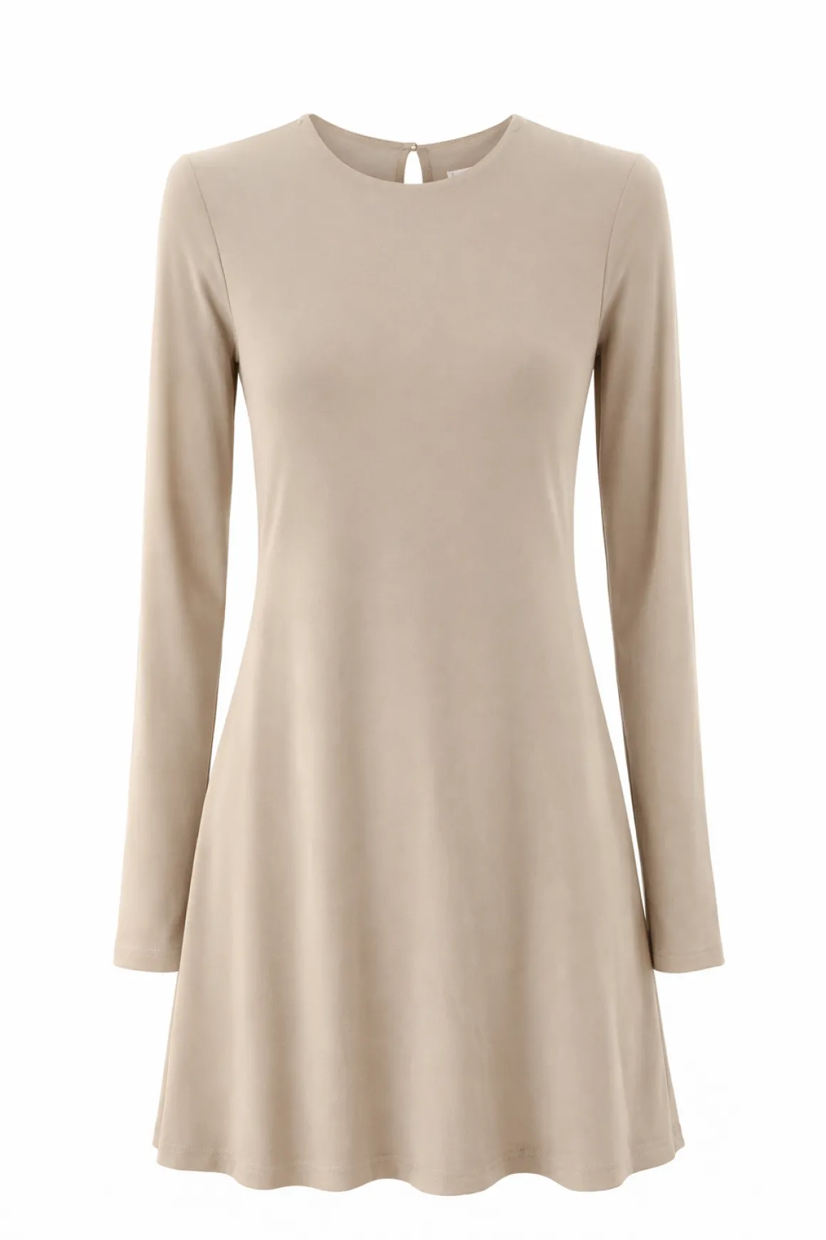 Off-the-shoulder dress with wide turn-down collar