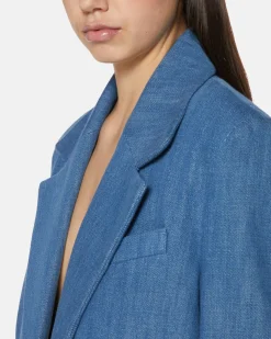 Oversize blazer in denim