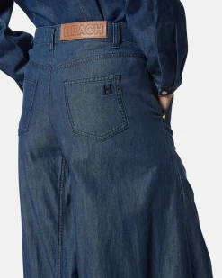 Palazzo pants in denim