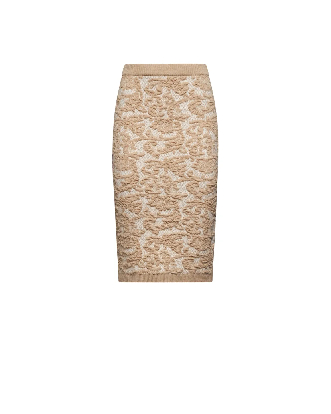 Pencil skirt with decorative motif