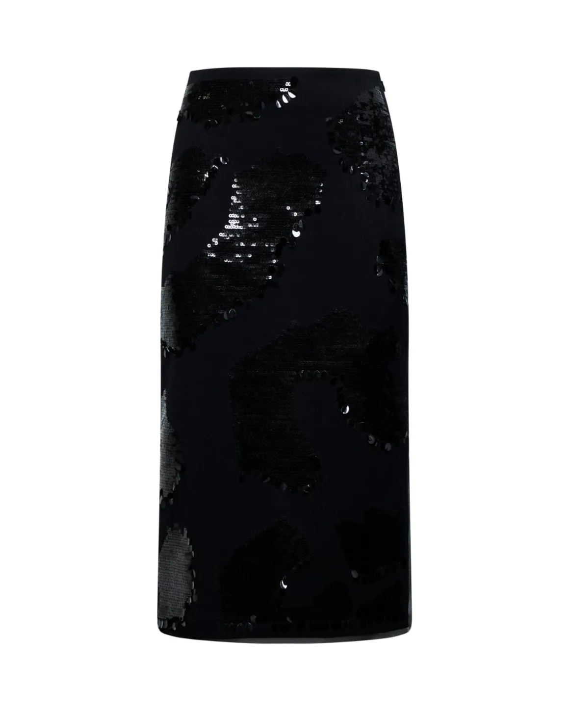 Pencil skirt with shiny sequins