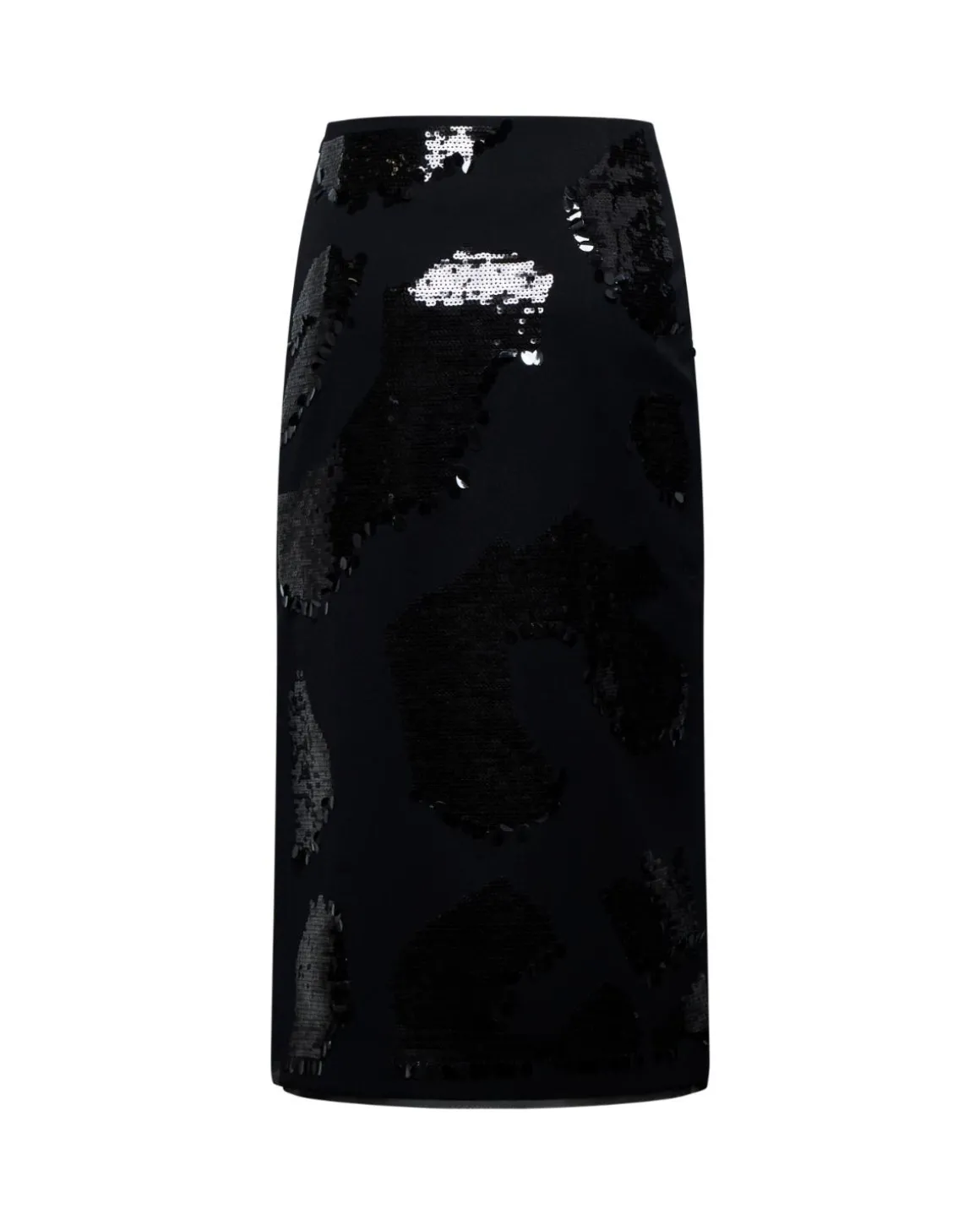 Pencil skirt with shiny sequins