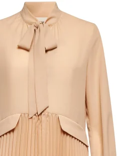Pleated shirt dress