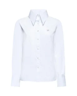 Pointed collar shirt