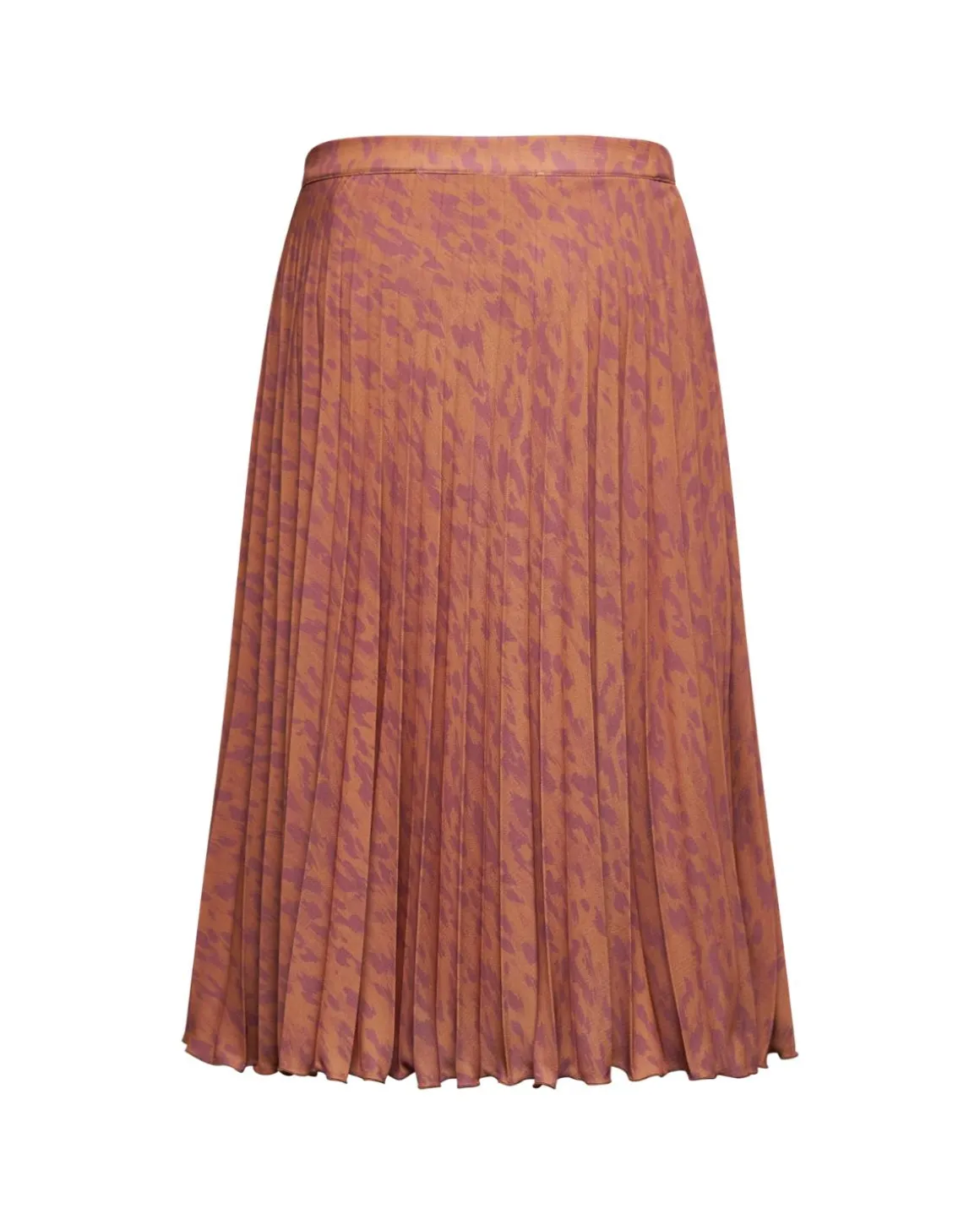 Printed pleated skirt