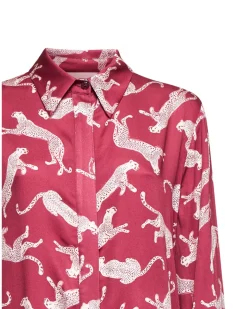 Printed shirt with classic collar