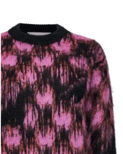 Printed sweater with a gradient pattern