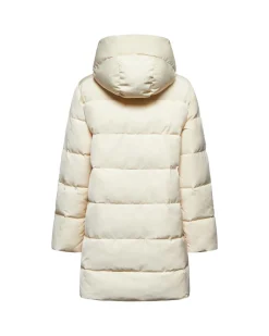 Quilted down jacket with hood