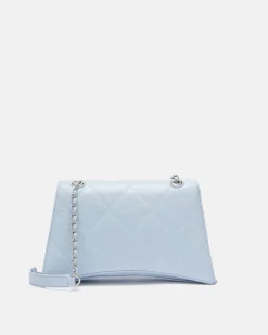 Quilted shoulder bag with chain
