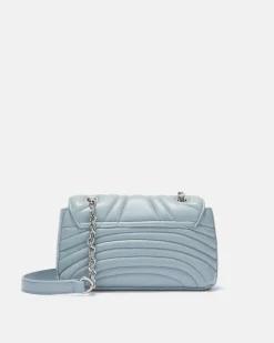 Quilted shoulder bag with chain