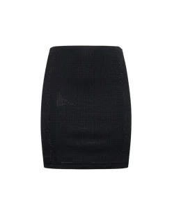 Ribbed mini skirt
