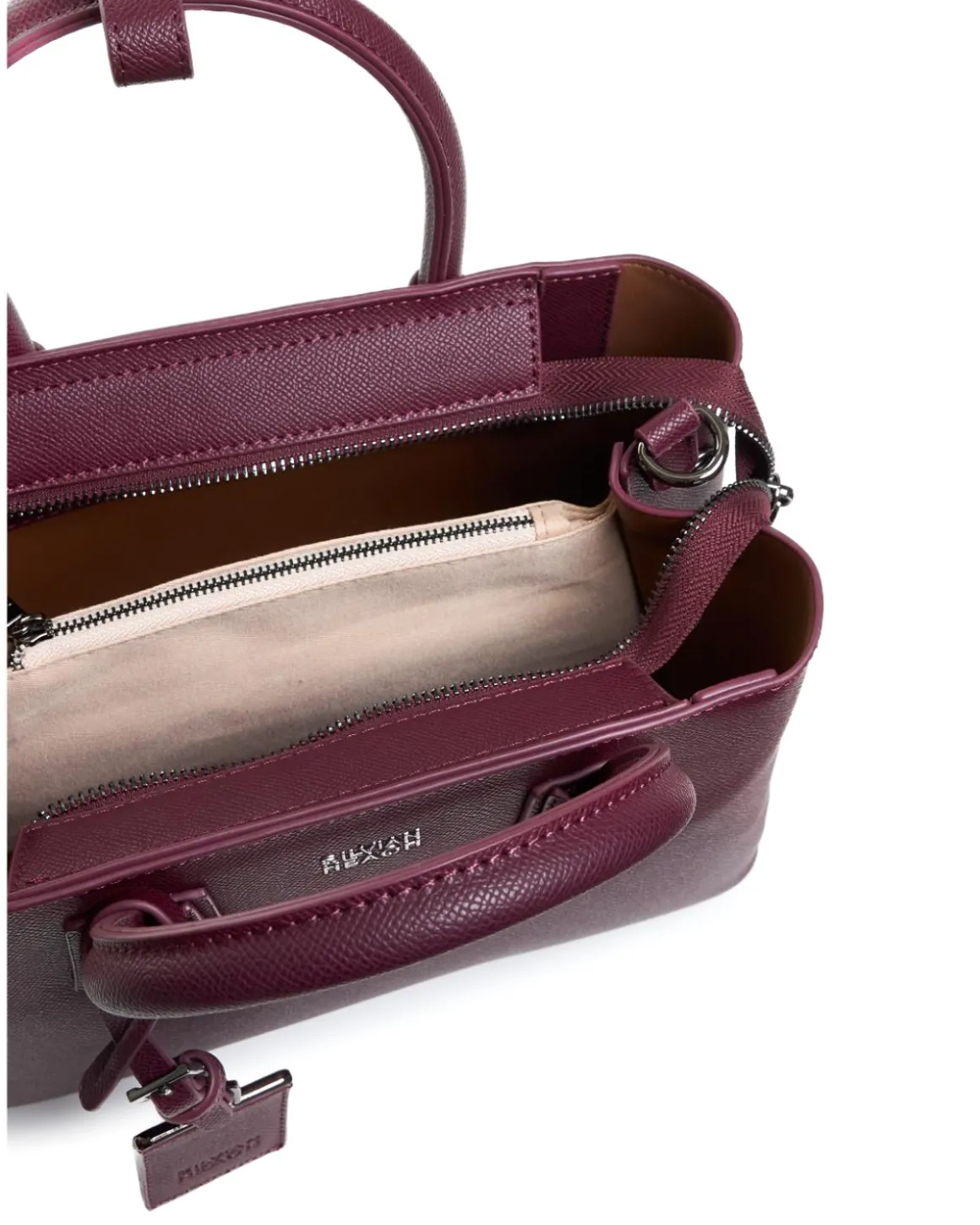 Saffiano effect handbag