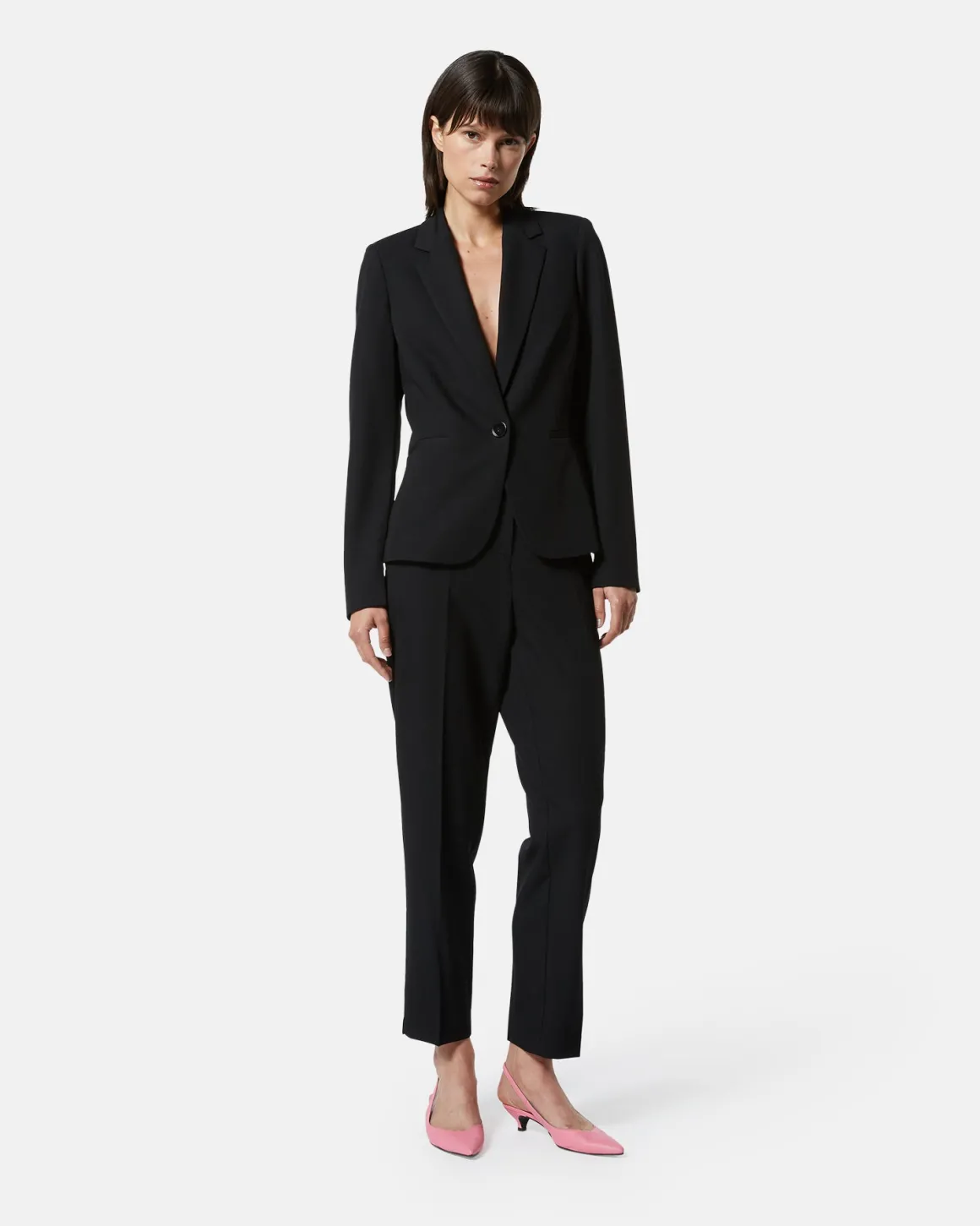 Sartorial cropped trousers