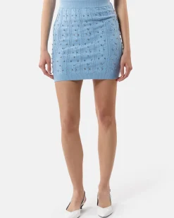 Shirt miniskirt with studs