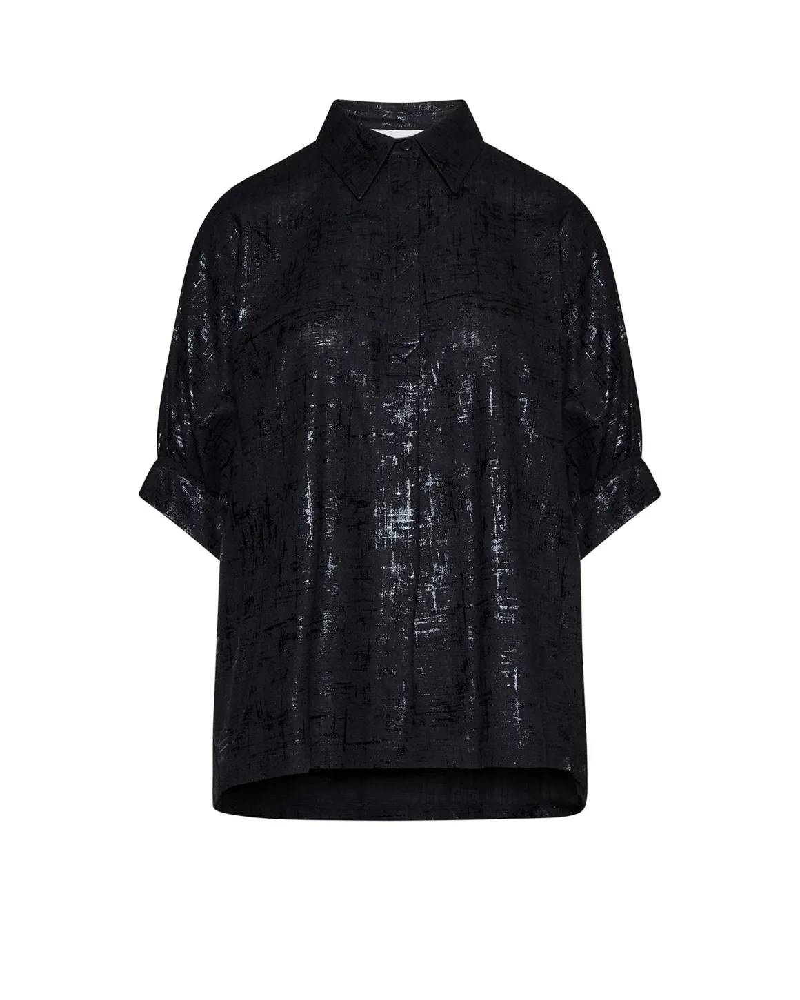 Shirt with luminous effect surface