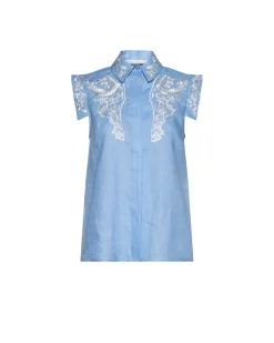 Shirt with ornamental embroidery