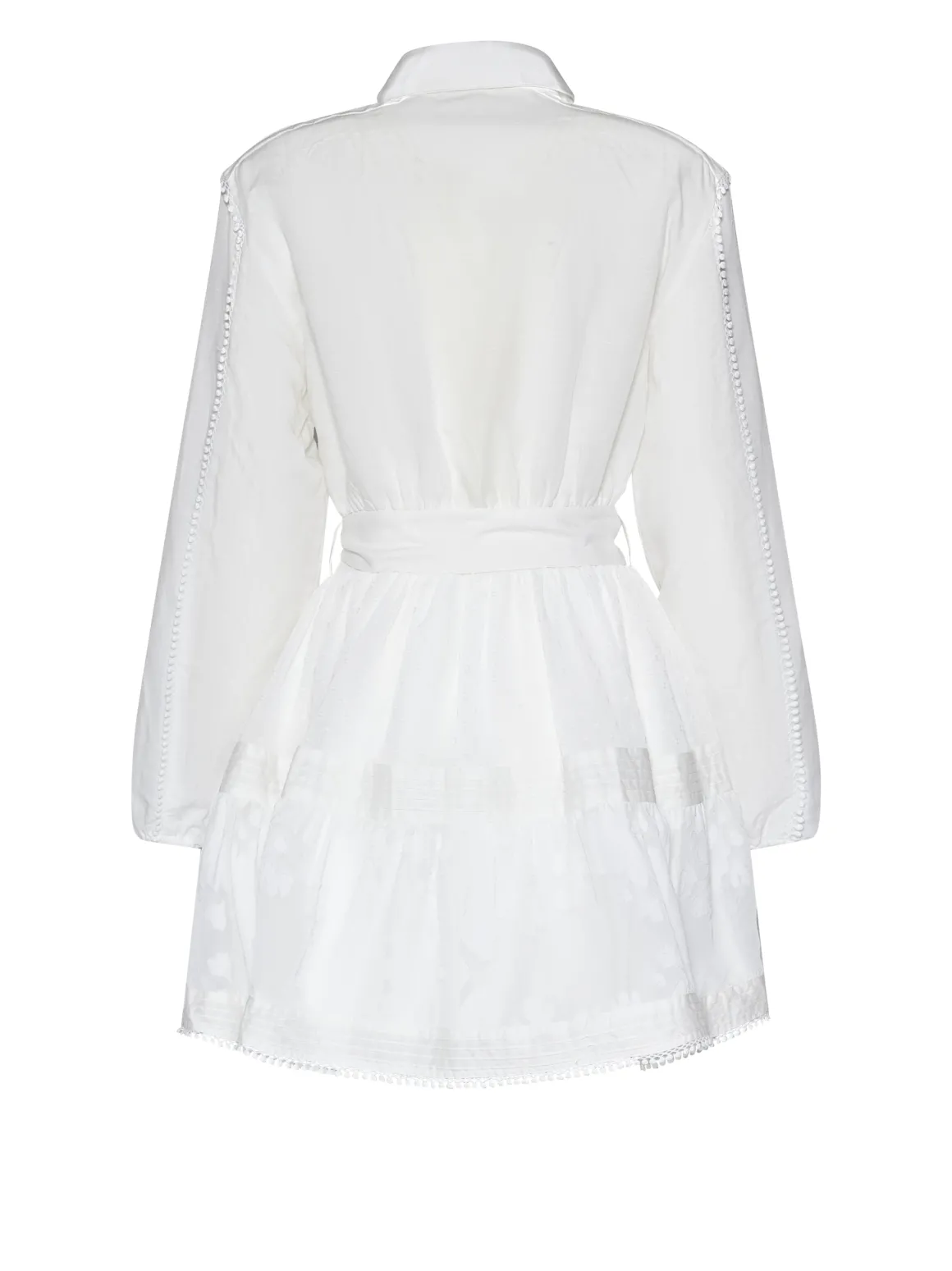 Shirtdress with matching belt and refined details