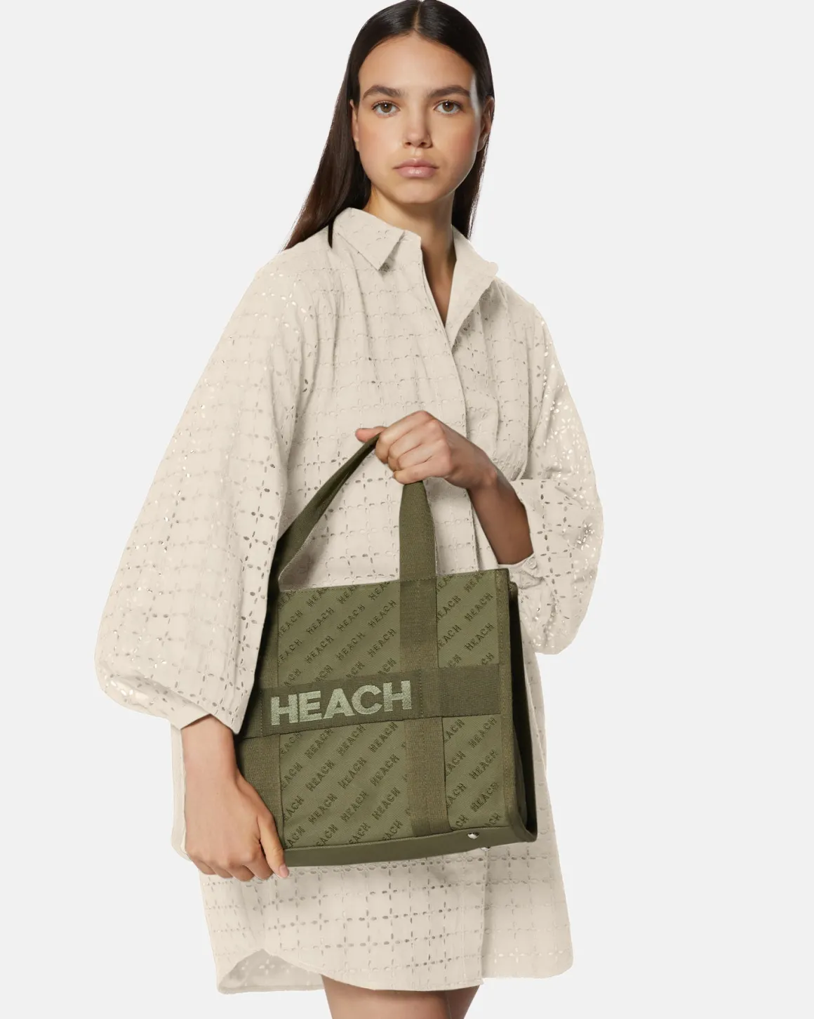 SHOPPER SHOPPER IN FABRIC WITH LOGO
