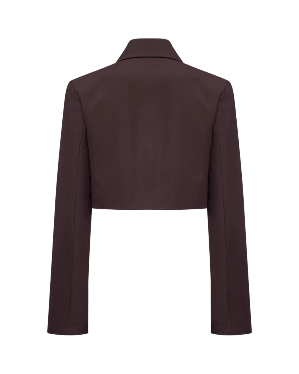 Short blazer with collar and detail