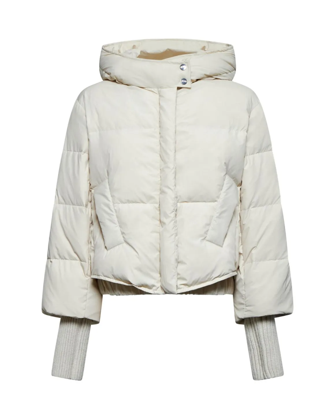 Short down jacket with high collar