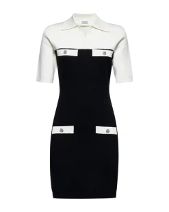 Short dress with contrasting details