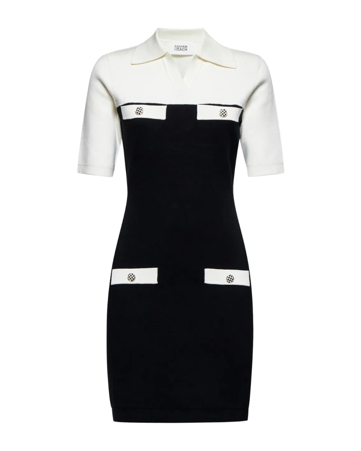 Short dress with contrasting details