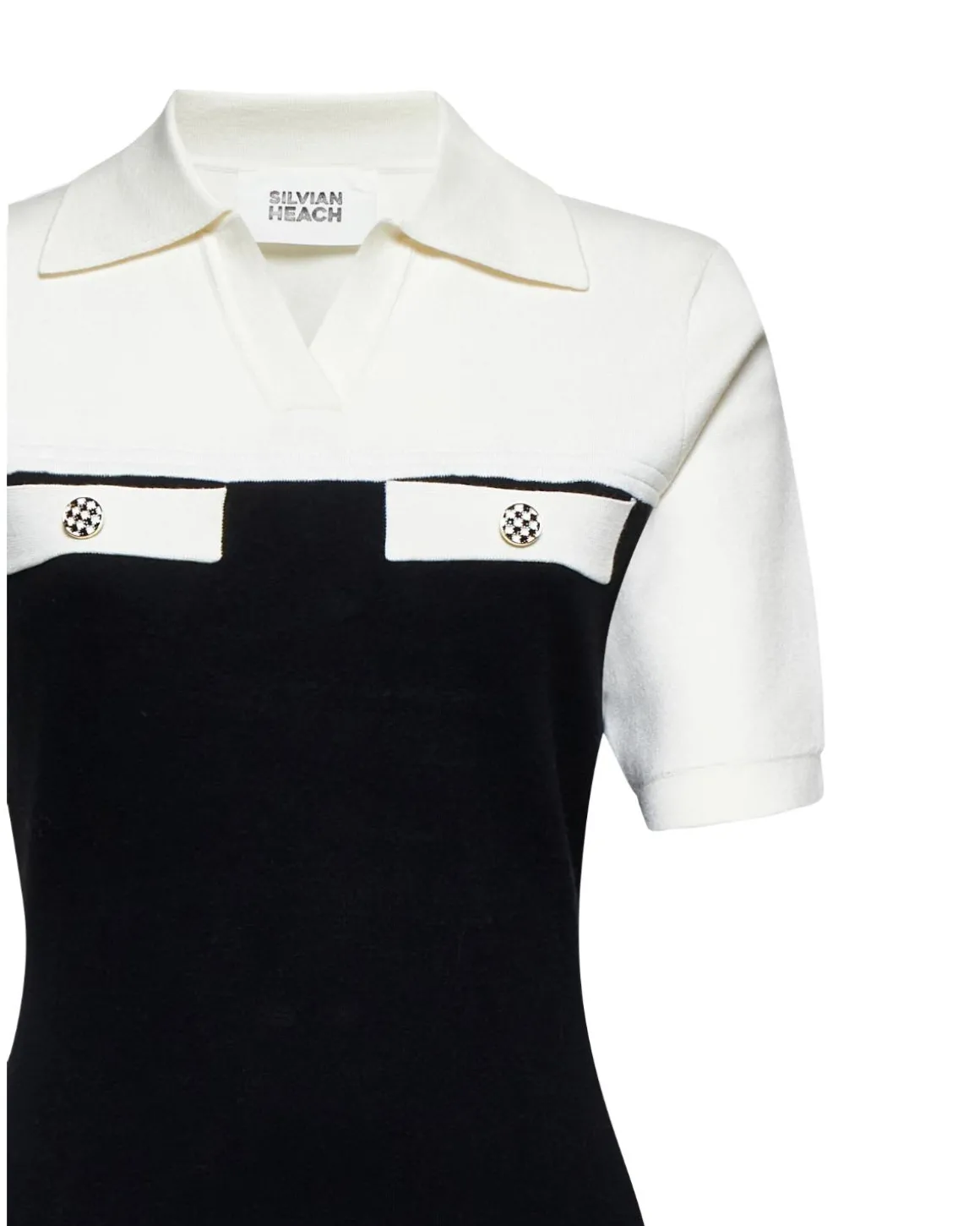 Short dress with contrasting details