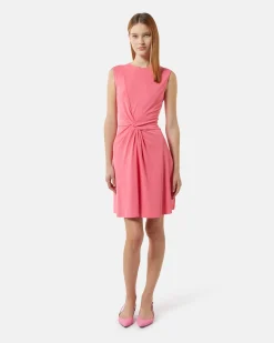 Short dress with draped knot