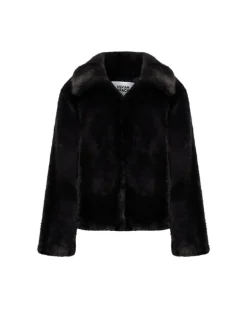 Short faux fur coat