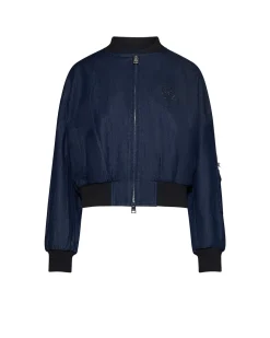 Short jacket with front closure with a contemporary character