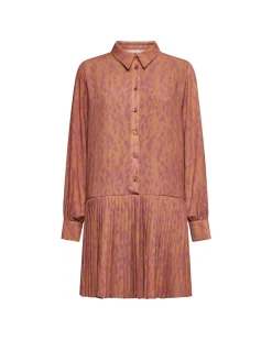 Short shirt dress with ruffles