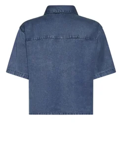 Short shirt with patch pockets