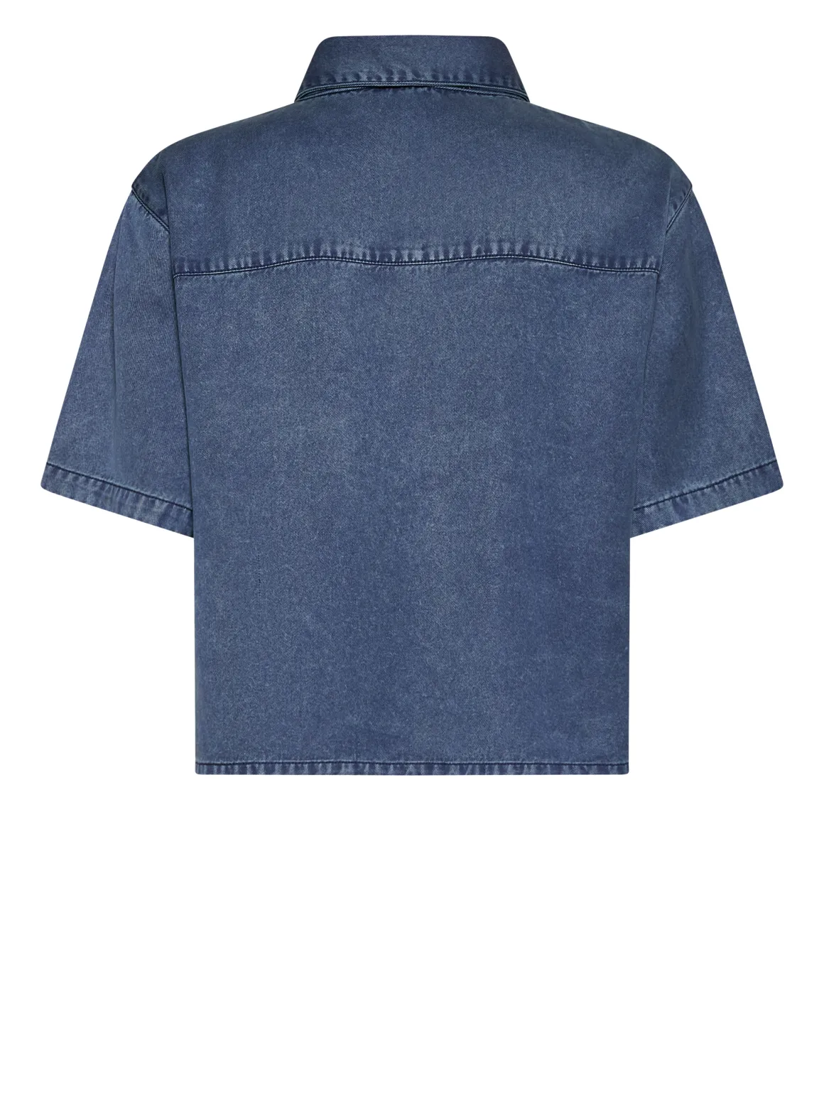 Short shirt with patch pockets