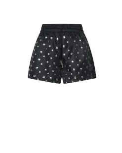 Shorts with all-over decorative applications