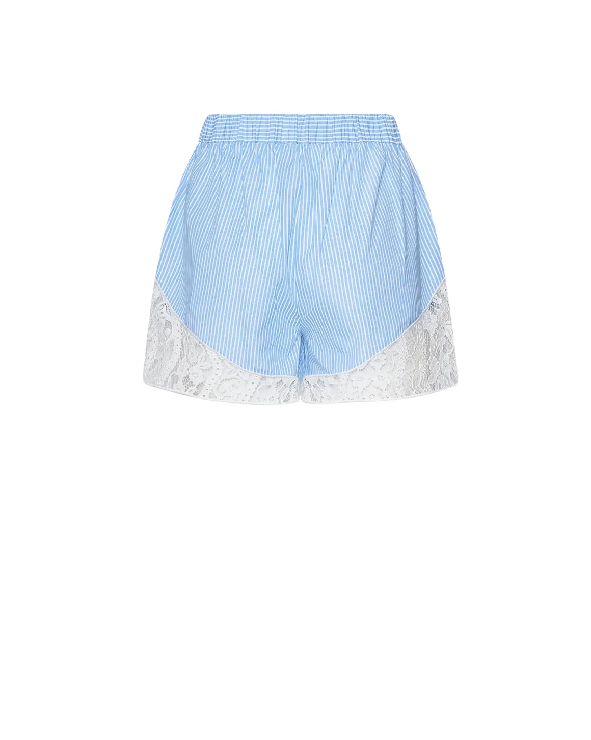 Shorts with contrasting decorative insert